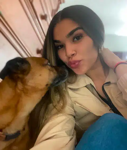 Jessica J, a pet trainer at Bauser's Pet Training, with her dog